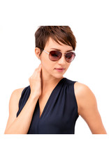 Brighton Brighton A12707  Helix Chocolate Silver Sunglasses