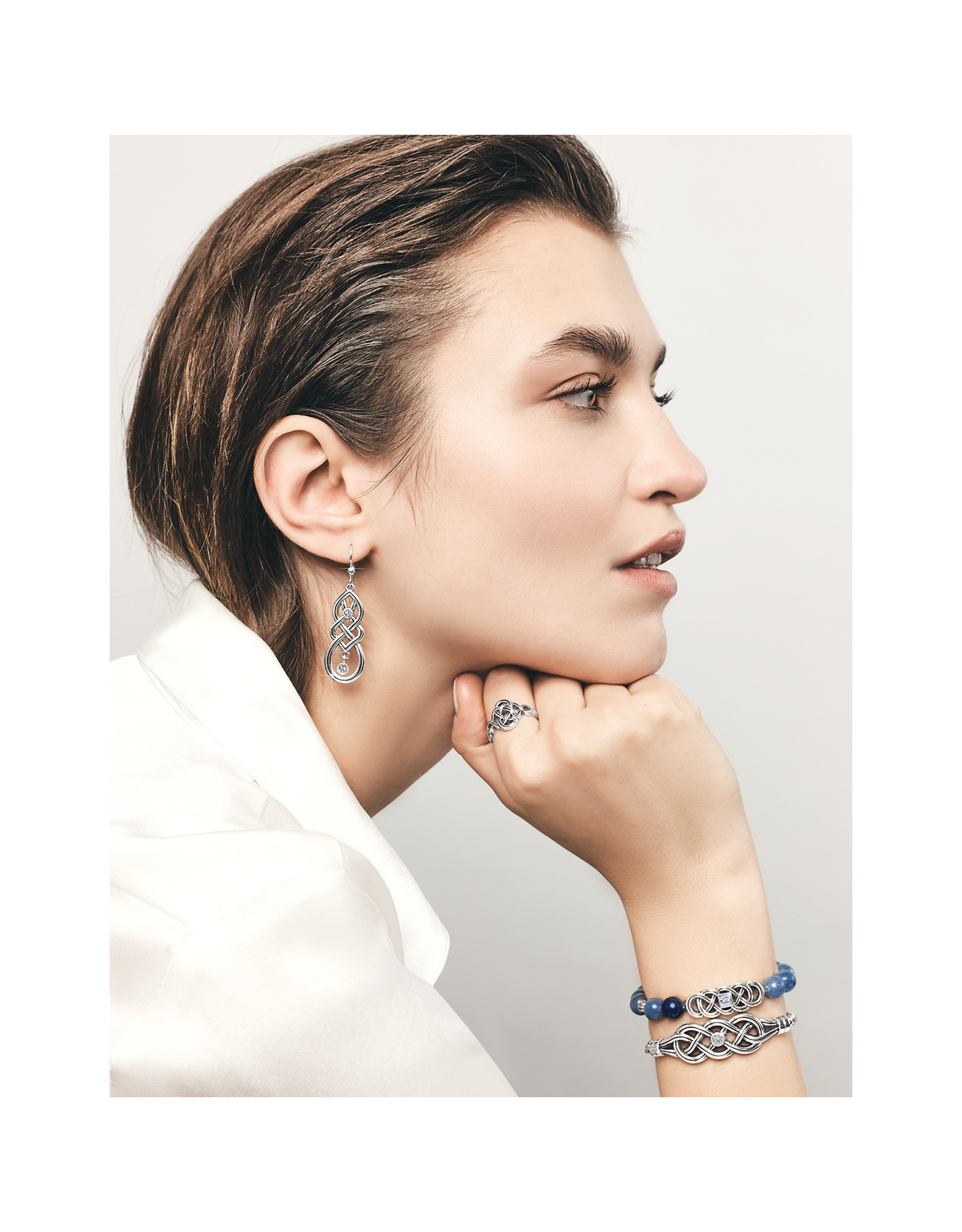 Brighton Brighton JF912C Interlok Lustre Blue Quartz Stretch Bracelet