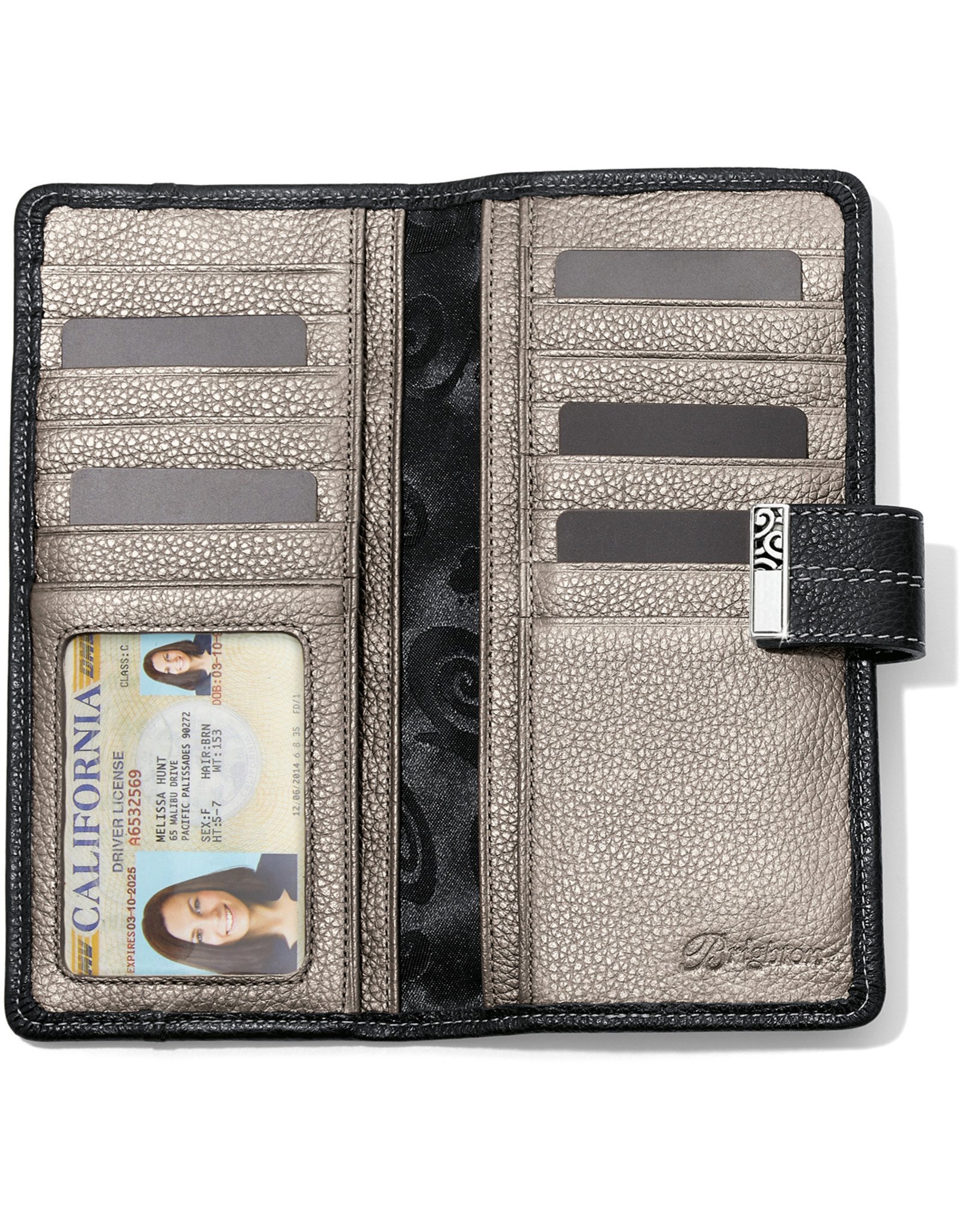 Brighton Brighton T35133 Barbados Large Pocket Wallet Black