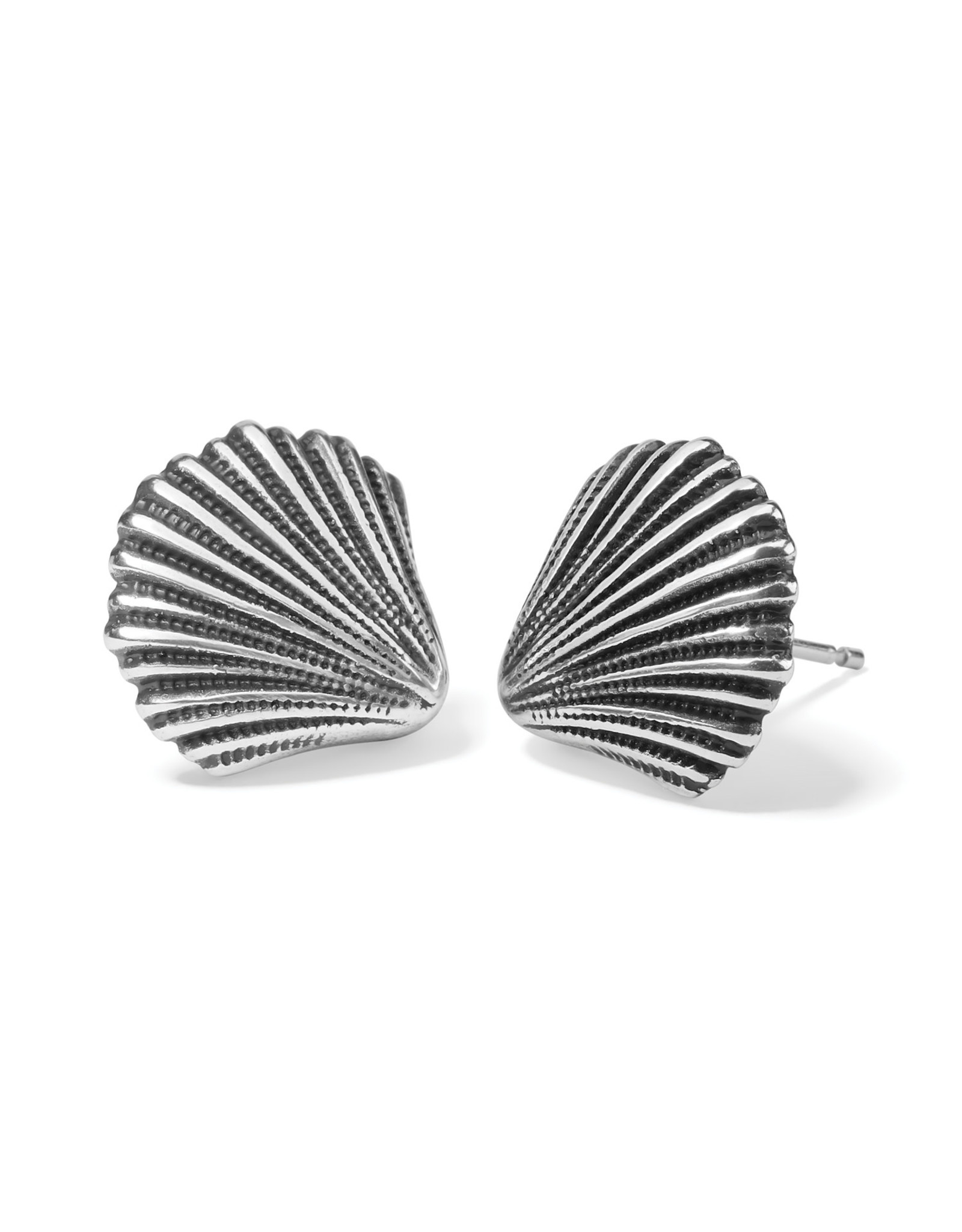 Brighton Brighton JA8720 Silver Shells Post Earrings