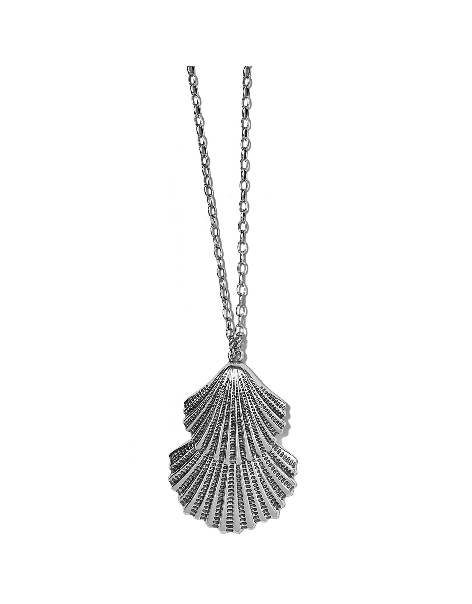 Brighton Brighton JM6350 Silver Shells Two Tier Necklace
