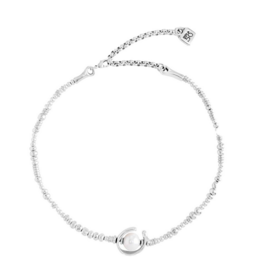Uno de 50 Uno de 50 Col0970Bplmtl0u silver necklace pearl uno vuelta mas oh oh oh