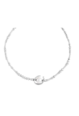 Uno de 50 Uno de 50 Col0970Bplmtl0u silver necklace pearl uno vuelta mas oh oh oh