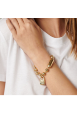 Uno de 50 Uno de 50 PUL1215OROM Snowflake Gold Ball Bracelet Copito de nieve