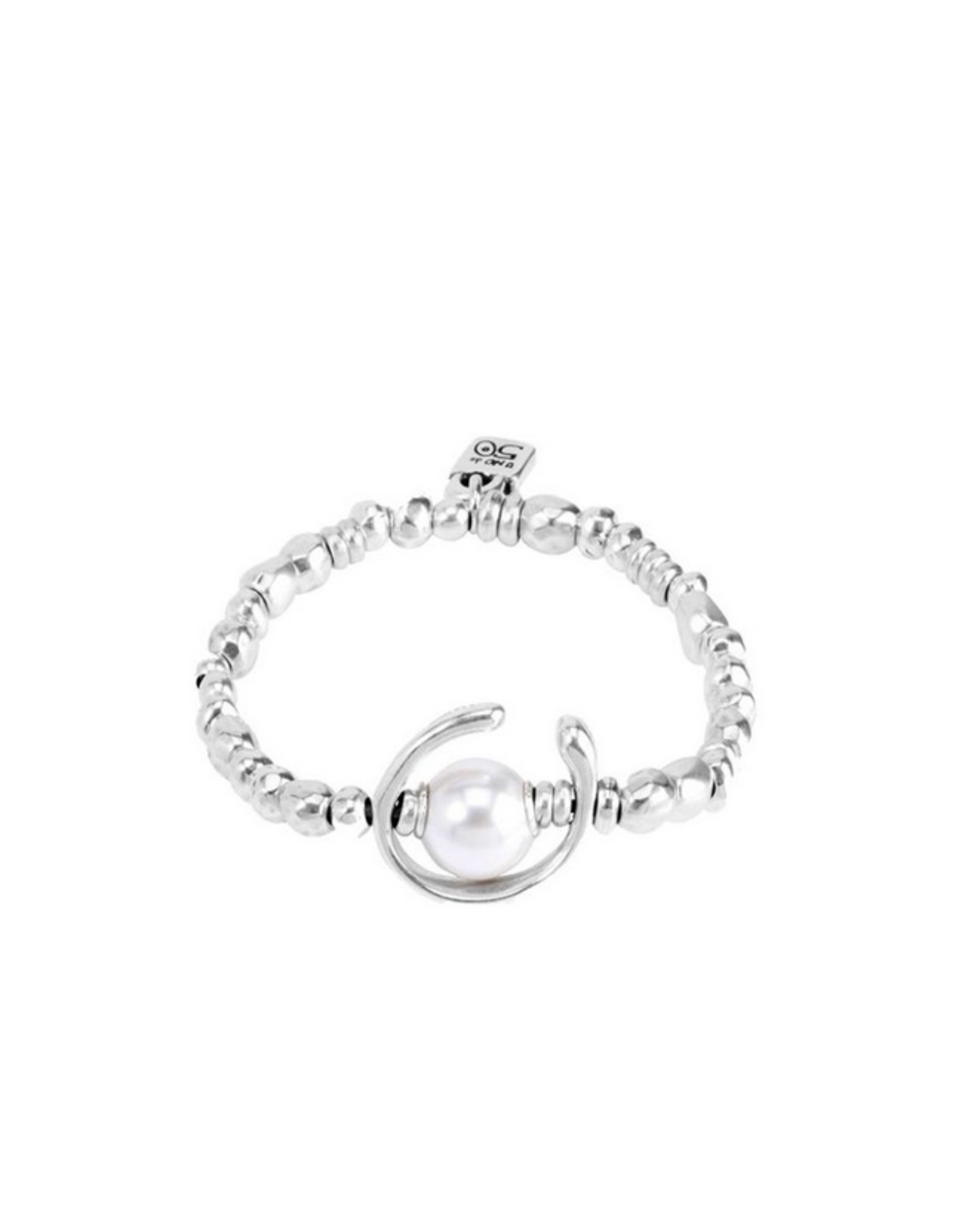Uno de 50 Uno de 50 PUL1358BPLMTL0M Silver Bracelet w Pearl Another Round
