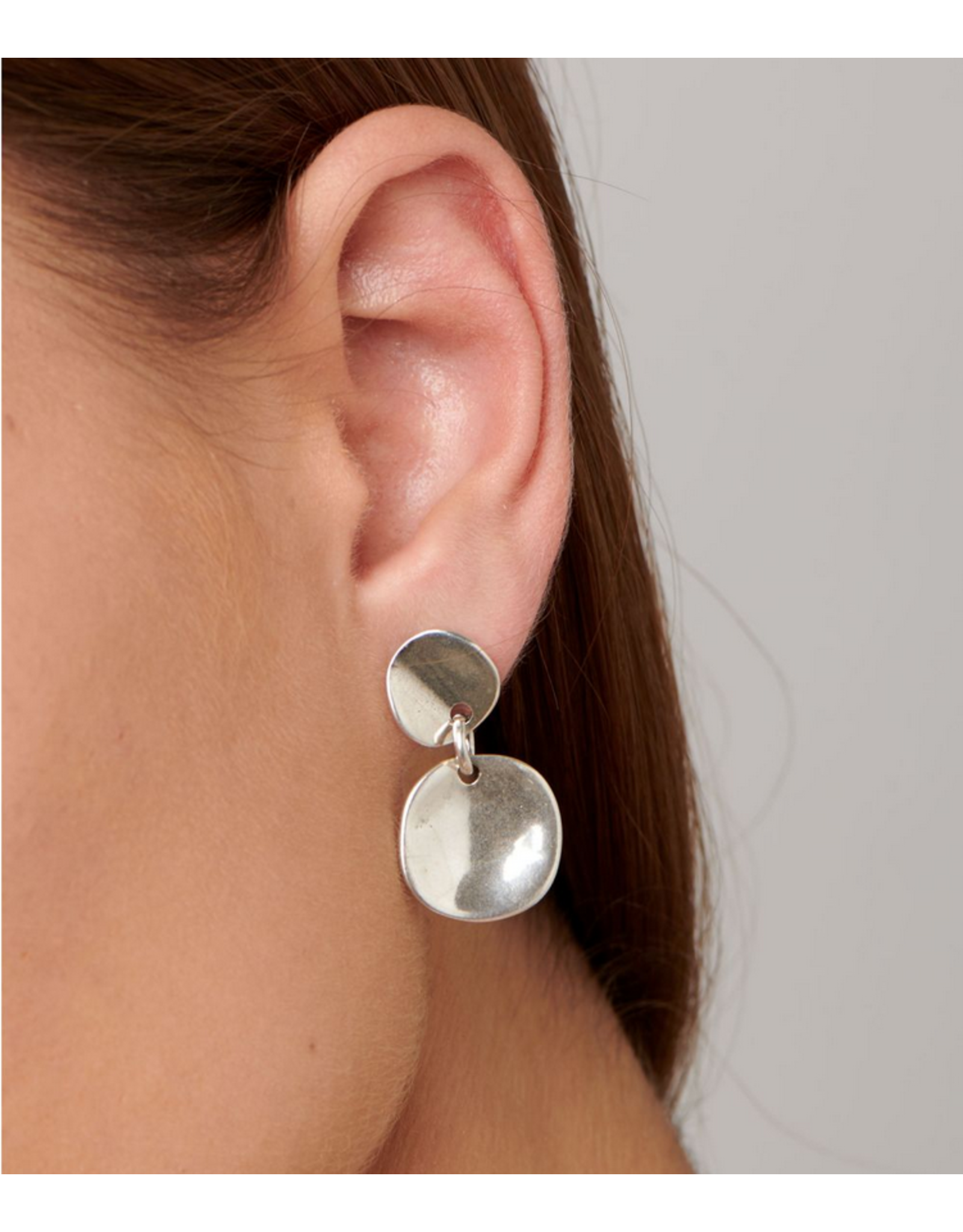 Uno de 50 Uno de 50 Pen0055metx Silver earrings escamas