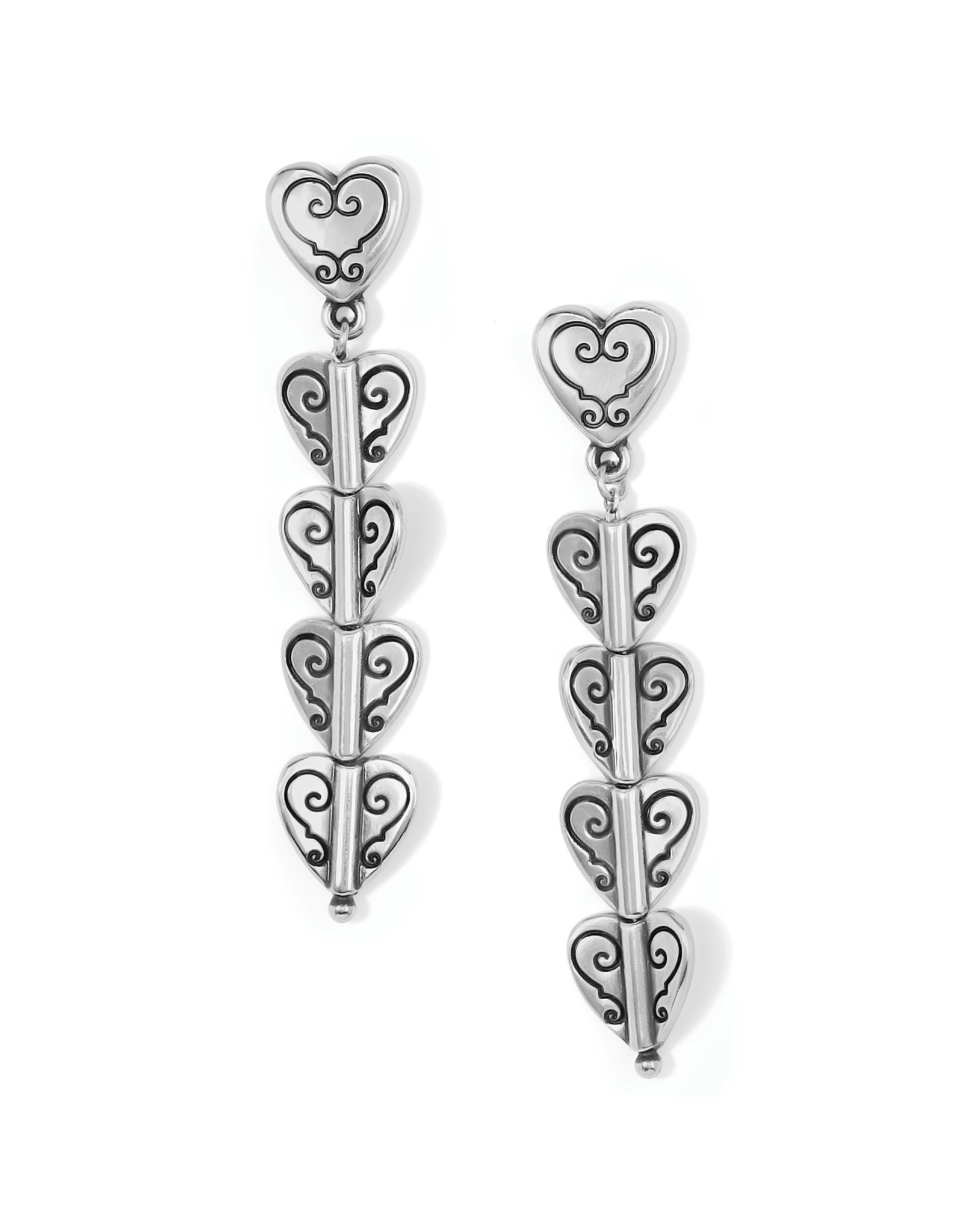 Brighton Brighton JA8980 Cascading Hearts Drop Post Earrings