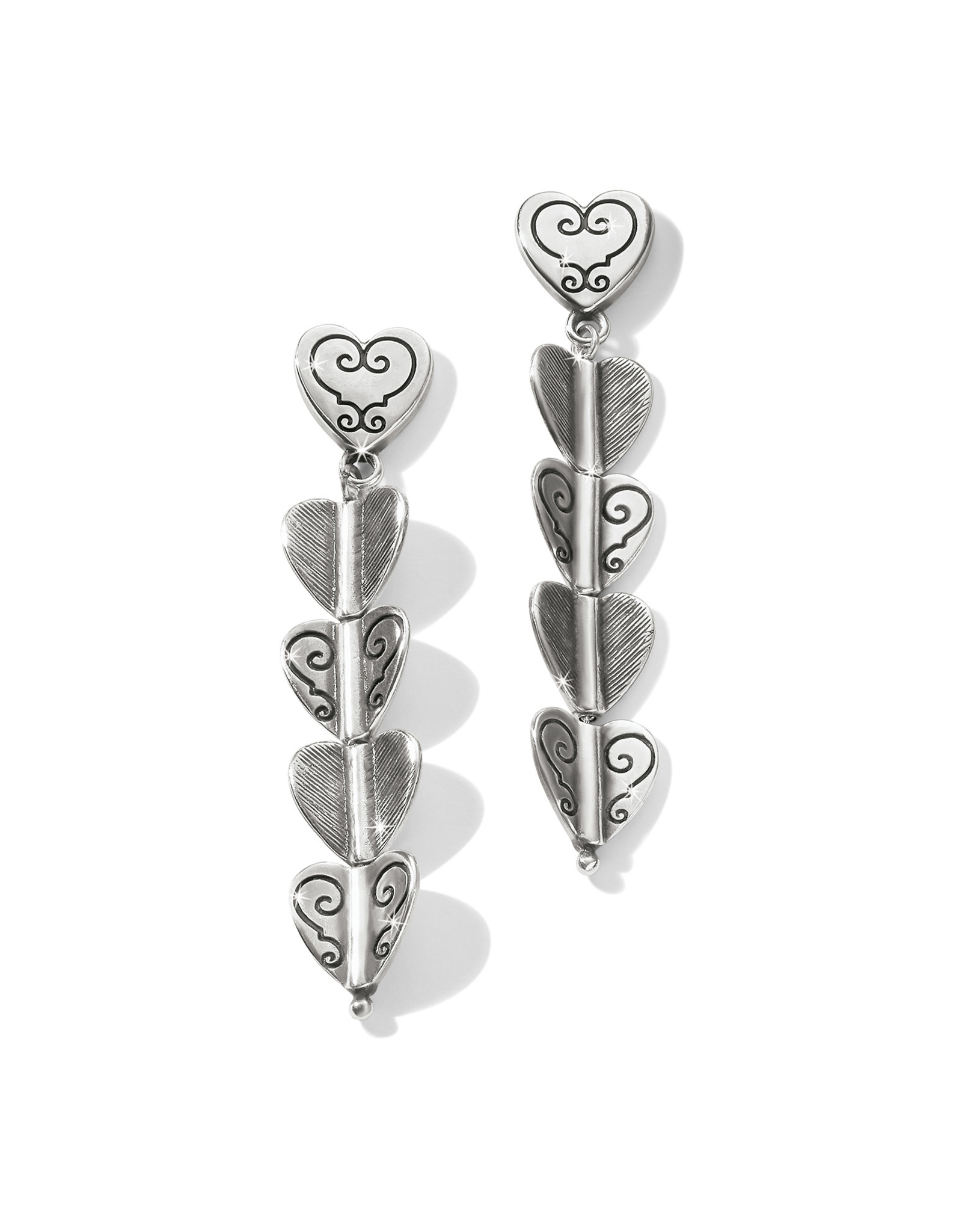 Brighton Brighton JA8980 Cascading Hearts Drop Post Earrings