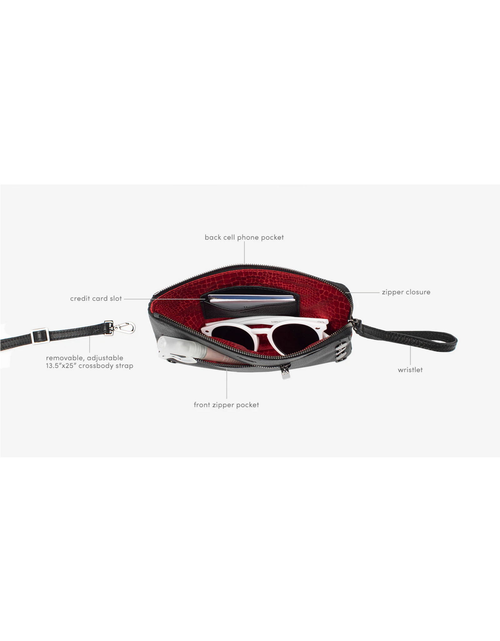 Hammitt Hammitt Nash Small Black Gunmetal Handbag 14697