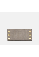 Hammitt Hammitt 110 North Grey Natural Brushed Gold Wallet 4584