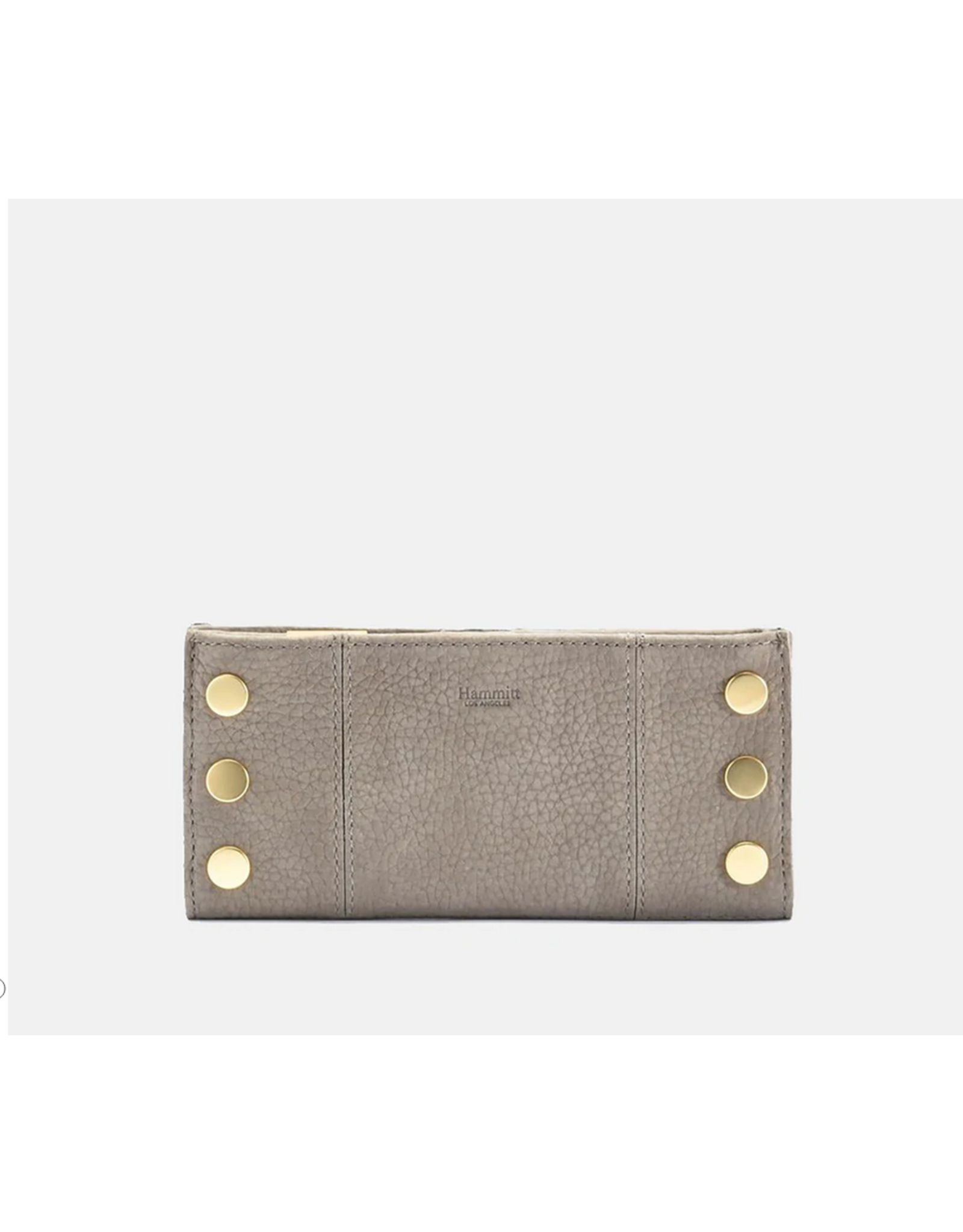 Hammitt Hammitt 110 North Grey Natural Brushed Gold Wallet 4584