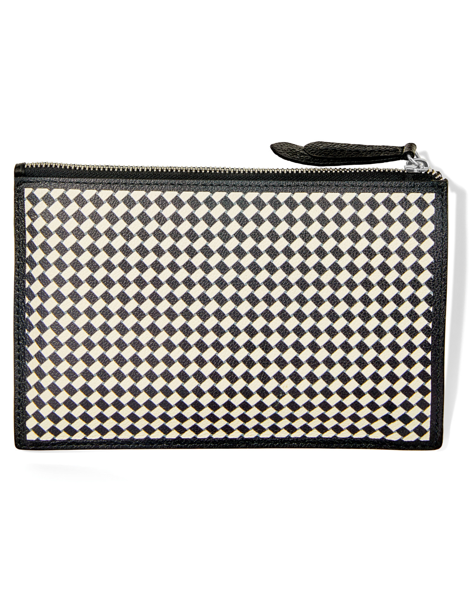 Brighton Brighton E54773 Black White Mosaic Pouch OOL