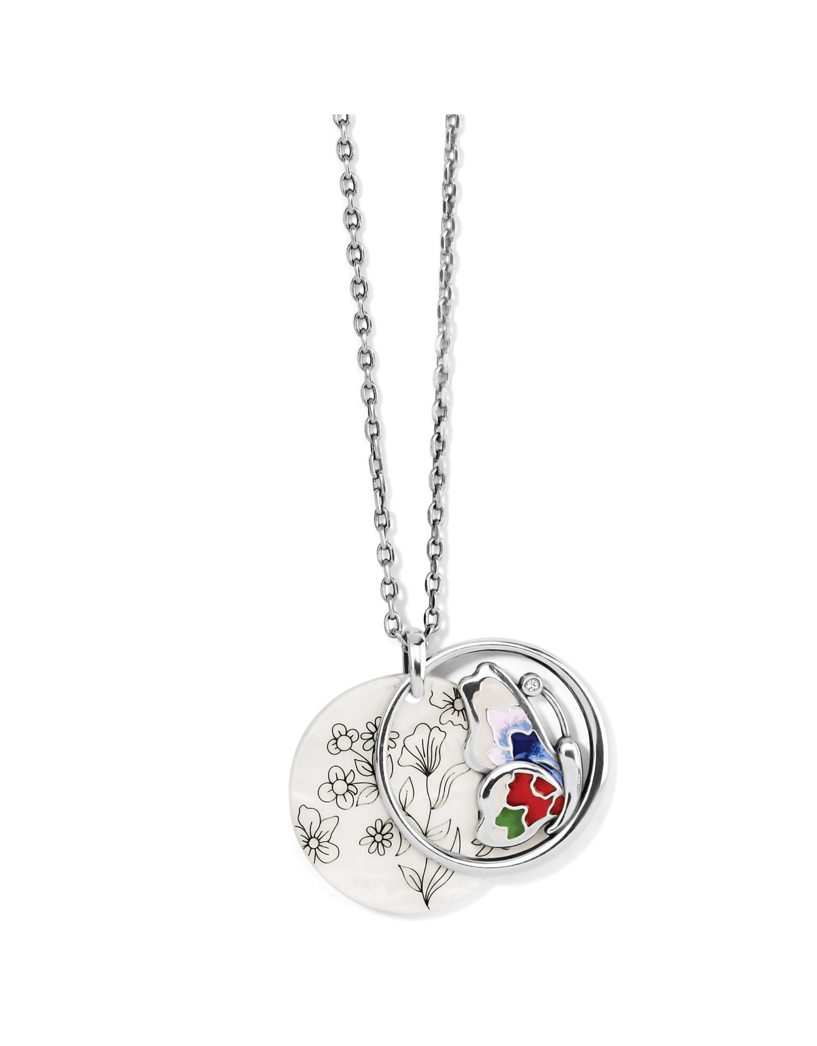 Brighton Brighton JM6533 Blossom Hill Butterfly Shell Necklace