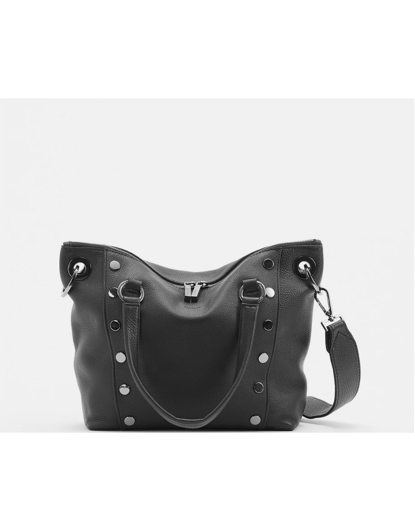Hammitt Hammitt Daniel Medium Black Gunmetal Tote 7621