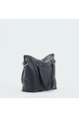 Hammitt Hammitt Daniel Medium Black Gunmetal Tote 7621
