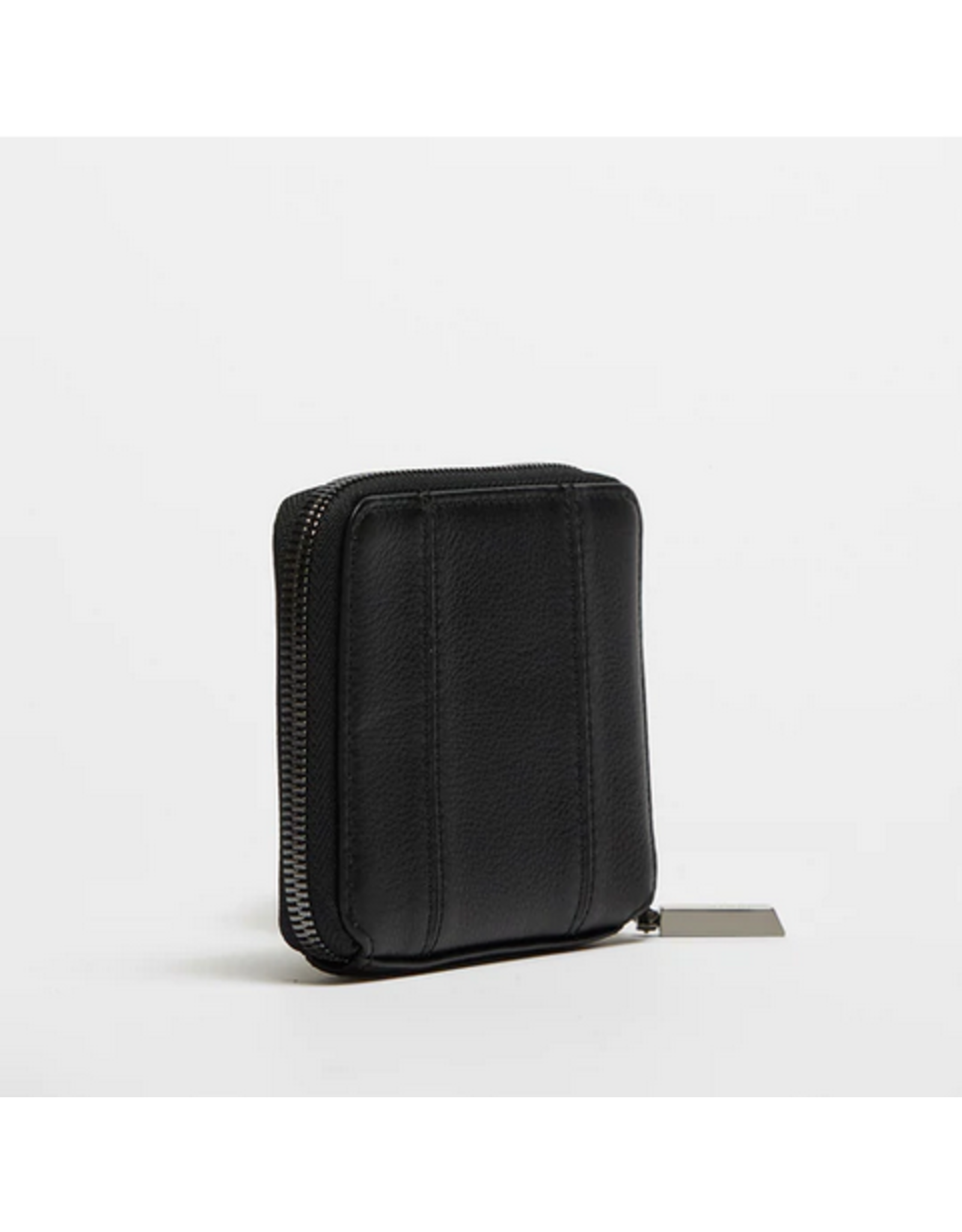 Hammitt Hammitt 5 North Black Gunmetal Zipper Wallet 4586
