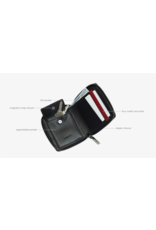 Hammitt Hammitt 5 North Black Gunmetal Zipper Wallet 4586