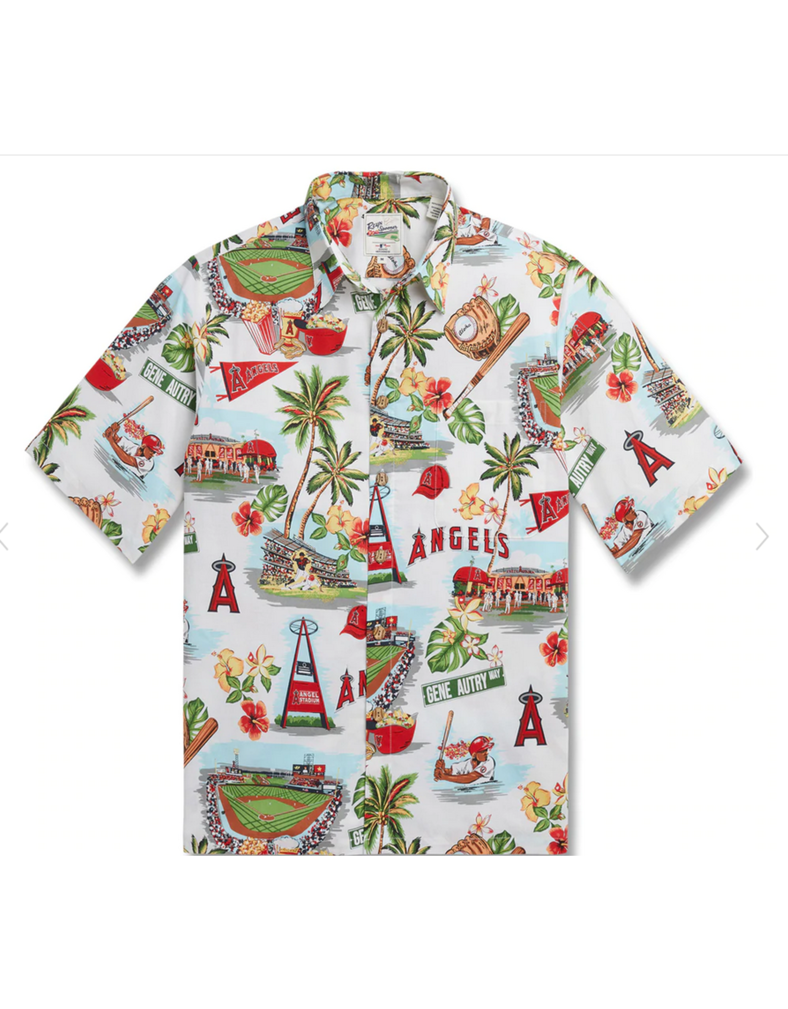 Reyn Spooner Reyn B553012122 LA Angels MLB22 Scenic Button Front Shirt
