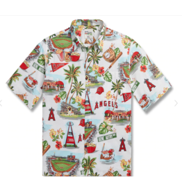 Reyn Spooner Reyn B553012122 LA Angels MLB22 Scenic Button Front Shirt