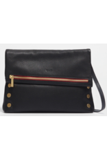 Hammitt Hammitt VIP Large Black Brushed Gold Red Zipper Handbag 10969