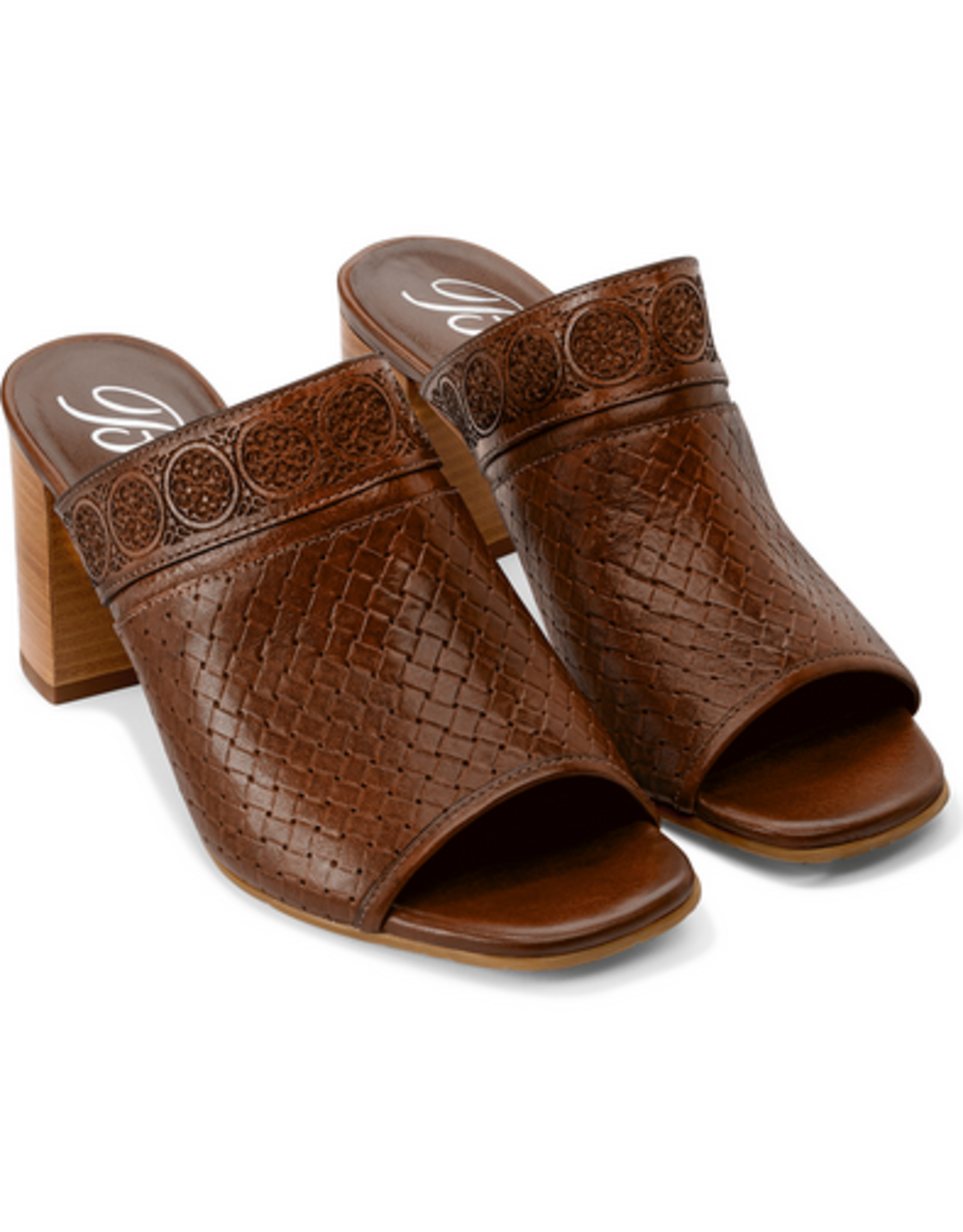 Brighton Brighton Reyna Whiskey Leather Slide OOL