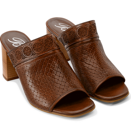 Brighton Brighton Reyna Whiskey Leather Slide OOL