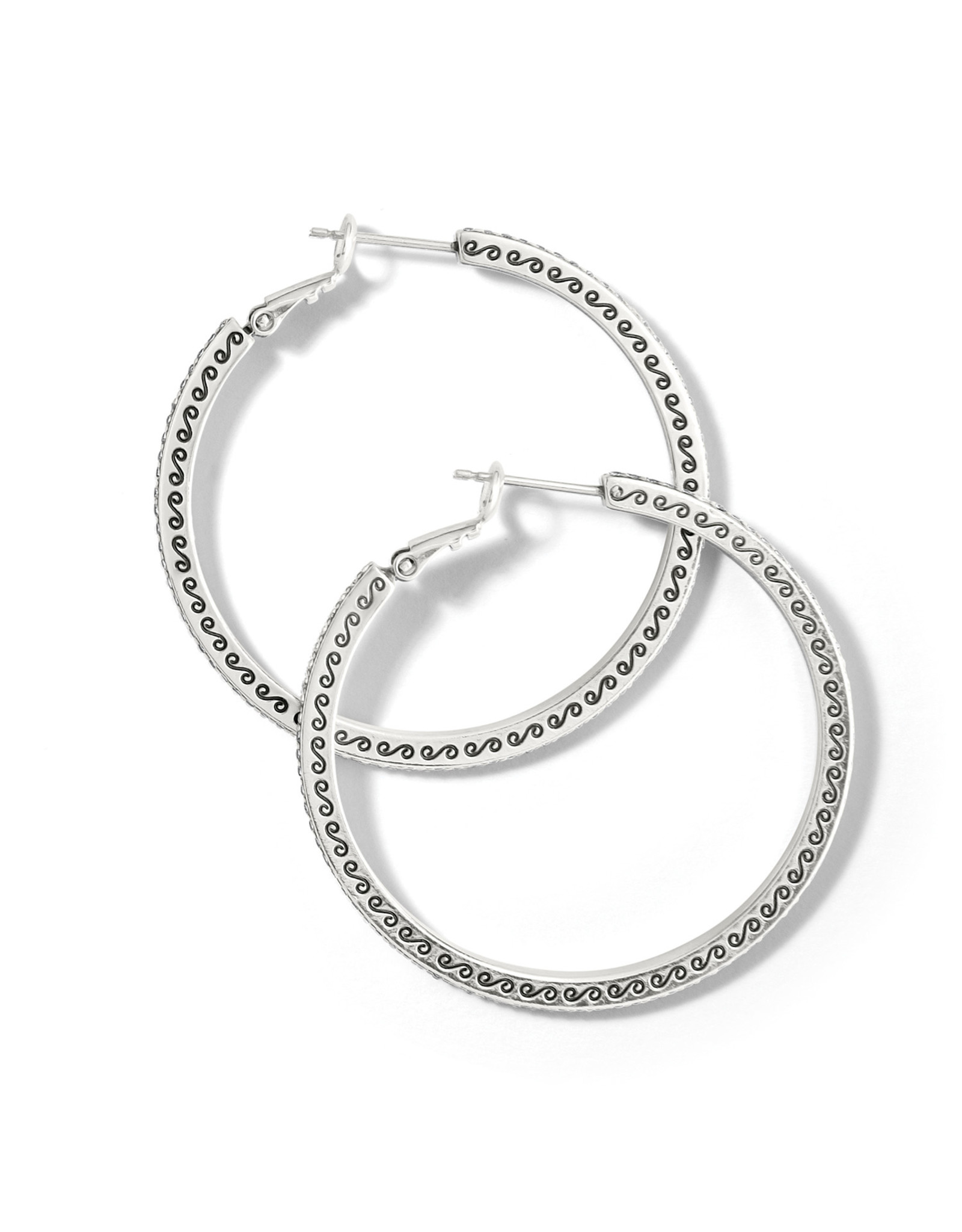 Brighton Brighton JA8391 Meridian Thin Large Hoop Earrings