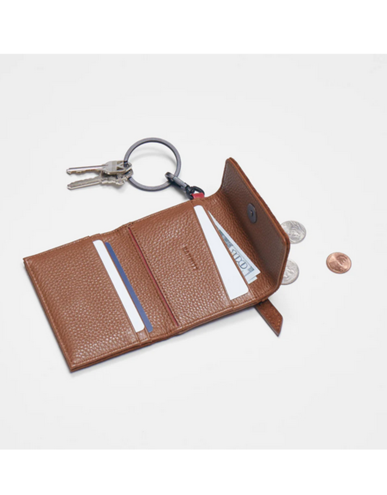 Hammitt Hammitt Royce Key Wallet Mahogany Suede 16774