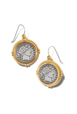 Brighton Brighton JA9320 Lady Liberty French Wire Earrings