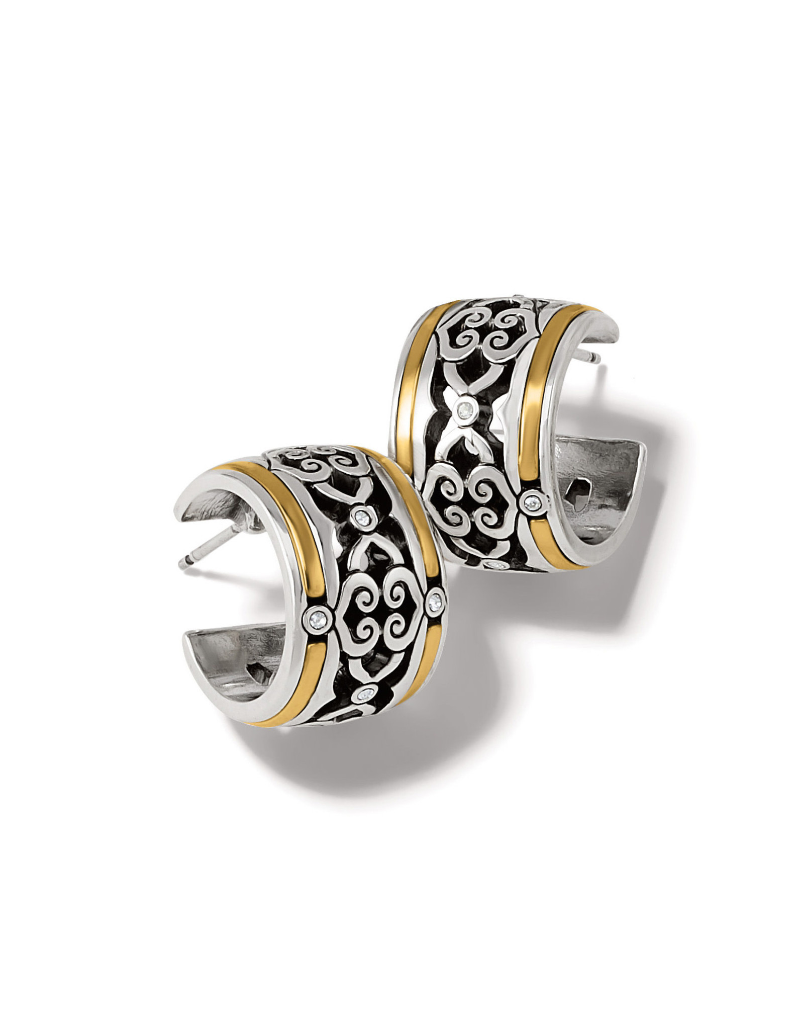 Brighton Brighton JA9345 Intrigue Soirée Two Tone Hoop Earrings