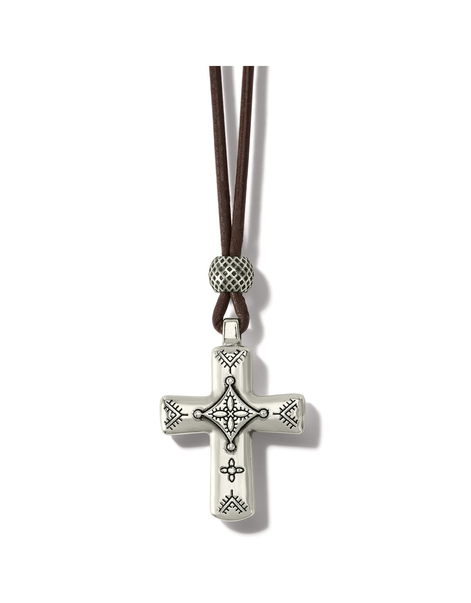 Brighton Brighton JM7310 Mosaic Paseo Leather Cross Necklace