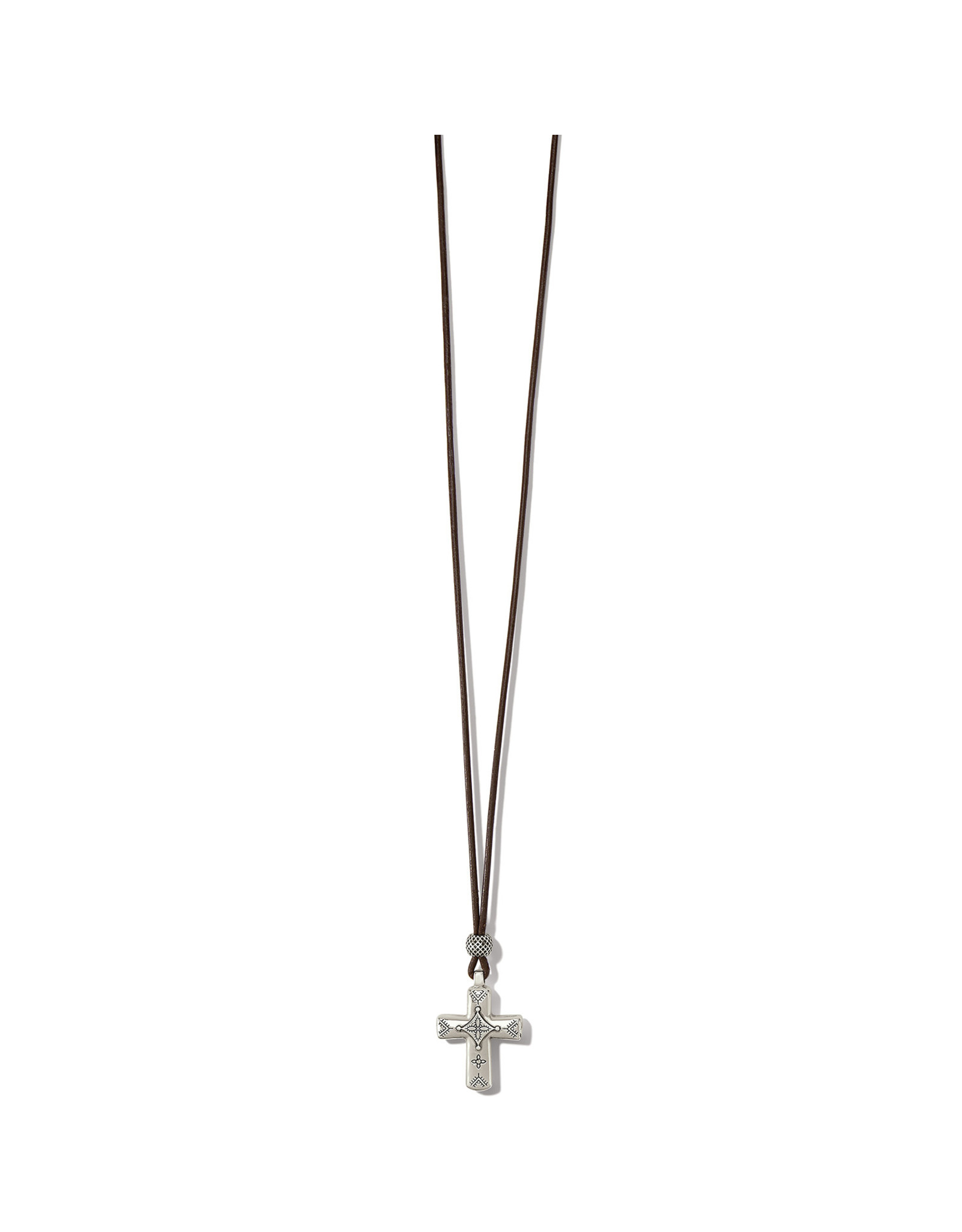 Brighton Brighton JM7310 Mosaic Paseo Leather Cross Necklace