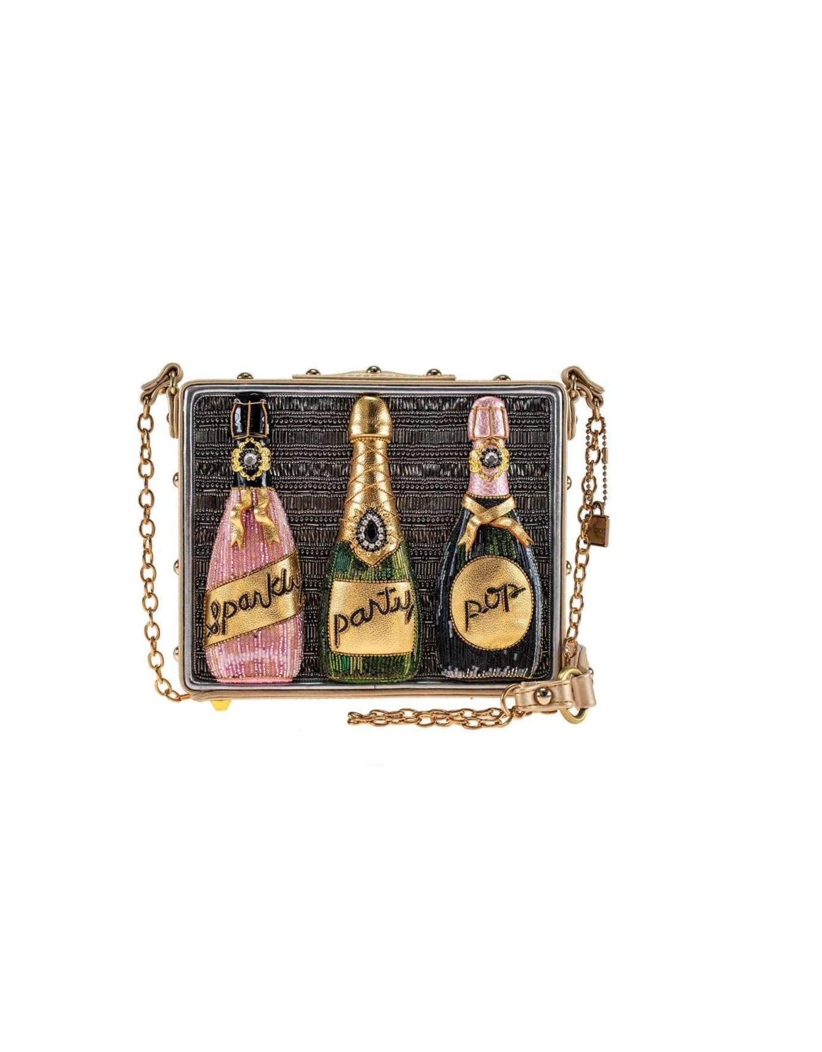 Mary Frances Mary Frances BAG19-492 Sparkling Crossbody Champagne Handbag