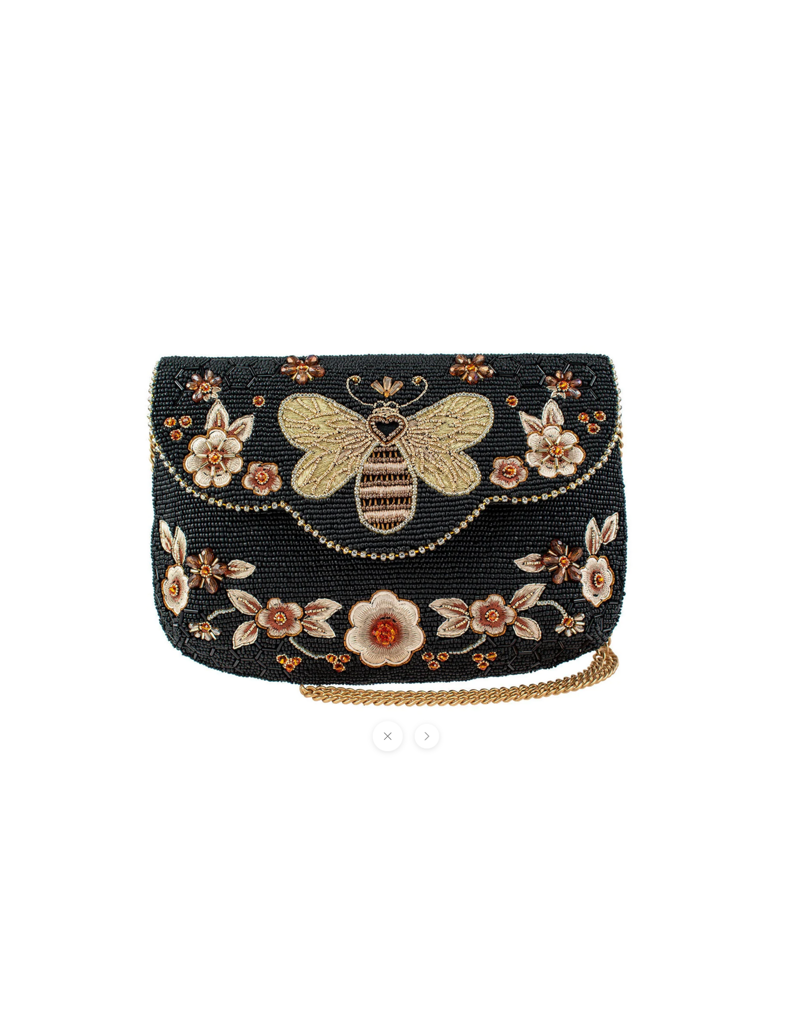 Mary Frances Mary Frances BAGS002-150 Golden Nectar Crossbody Handbag