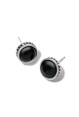 Brighton Brighton JA9300 Pebble Dot Onyx Cab Post Earrings Brighton Brighton JA9300 Pebble Dot Onyx Cab Post Earrings