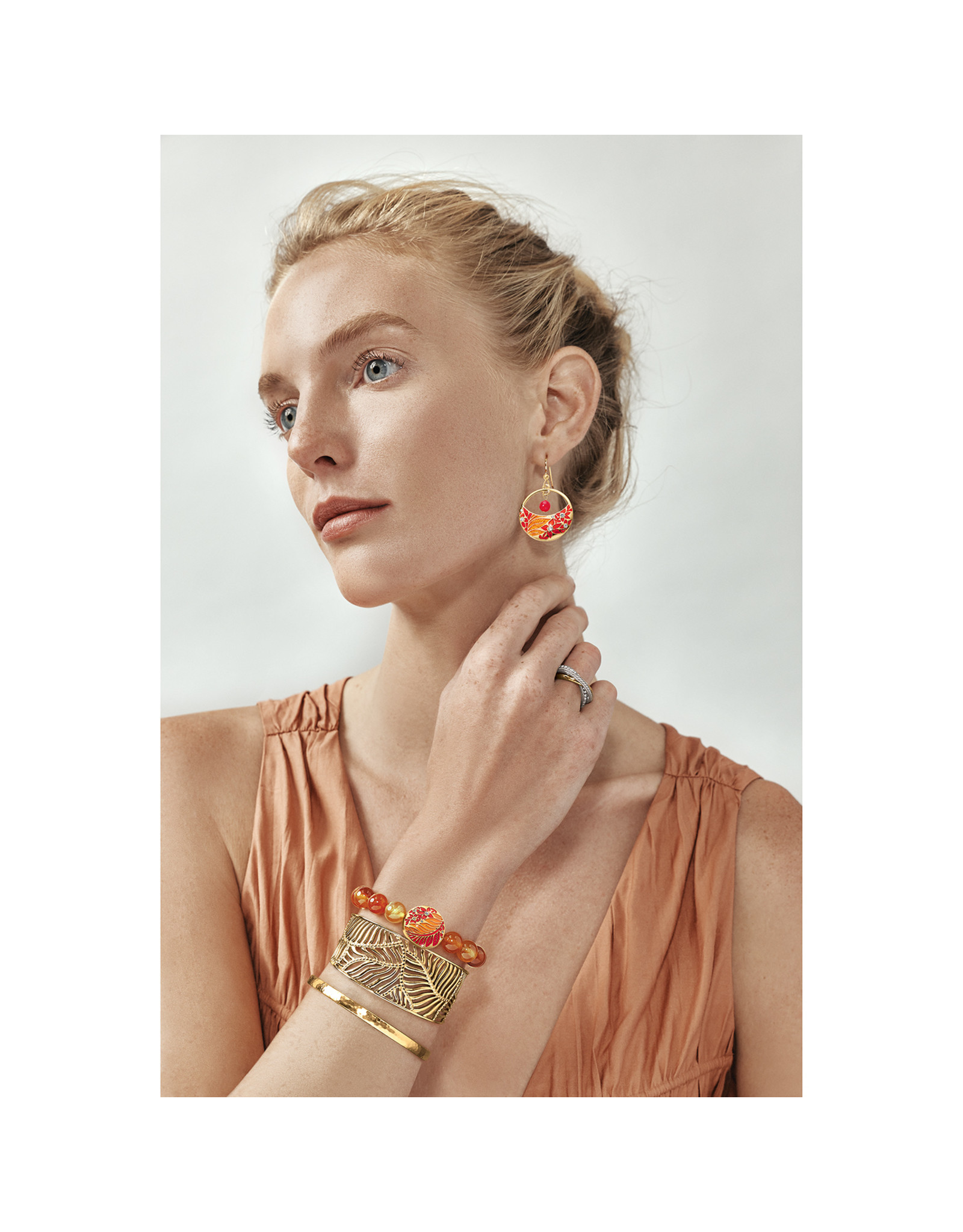 Brighton Brighton JF0020 Terra Gold Stretch Bracelet