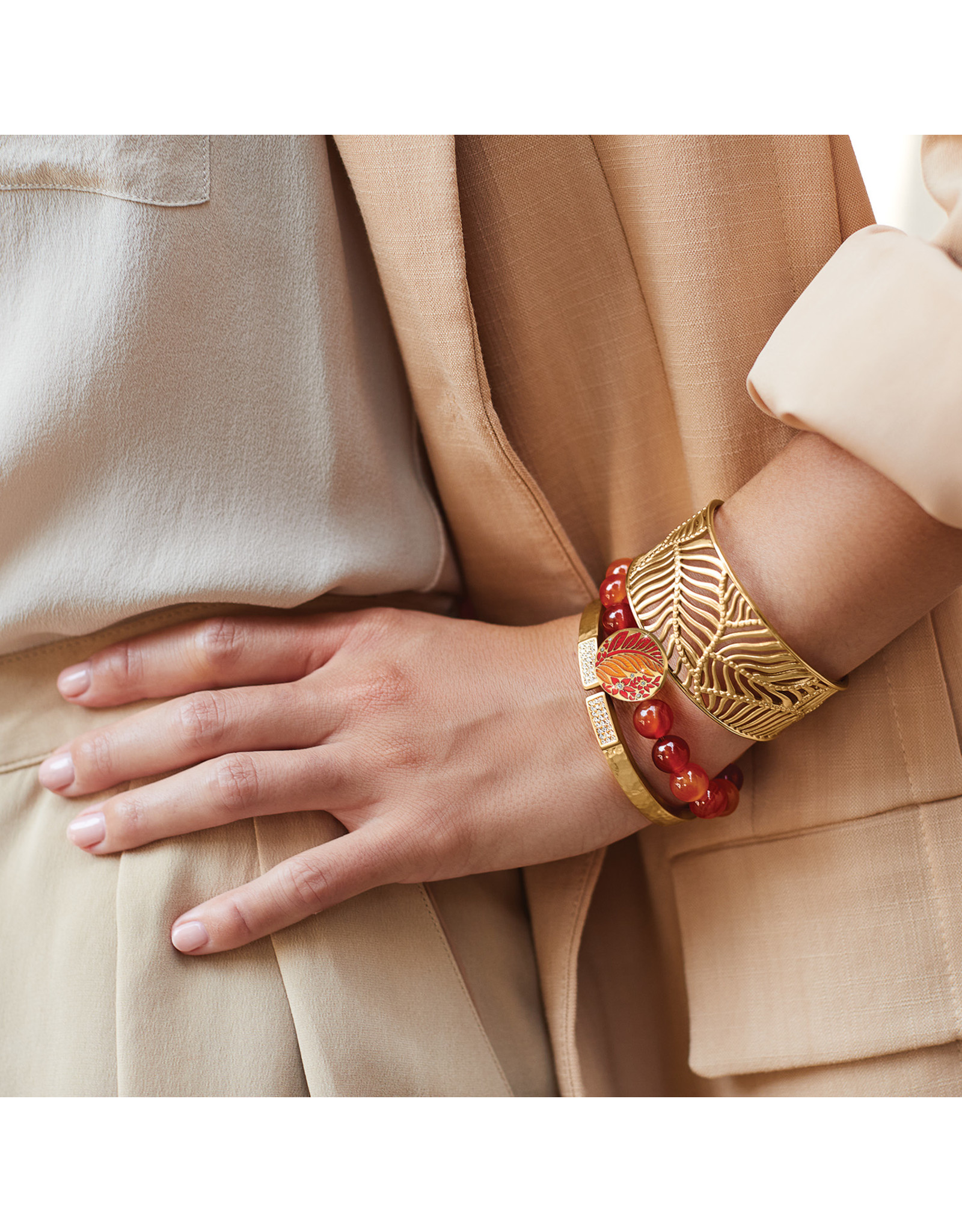 Brighton Brighton JF0020 Terra Gold Stretch Bracelet