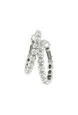Brighton Brighton JA9355 Twinkle Granulation Medium Hoop Earrings