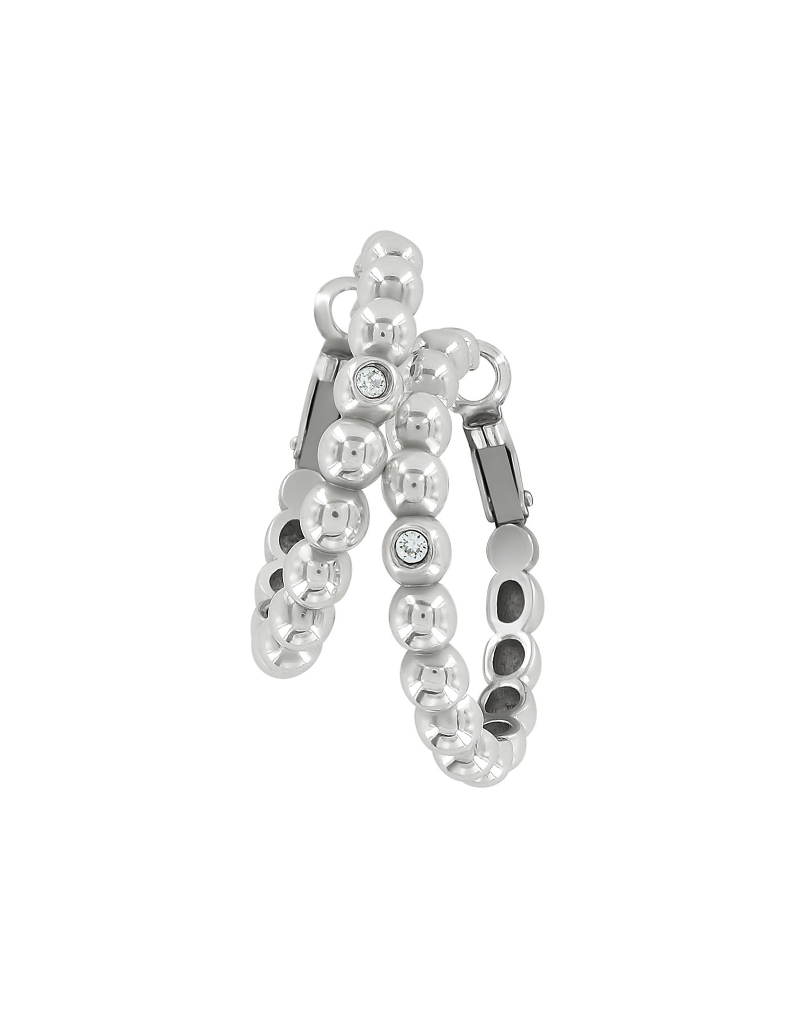 Brighton Brighton JA9355 Twinkle Granulation Medium Hoop Earrings