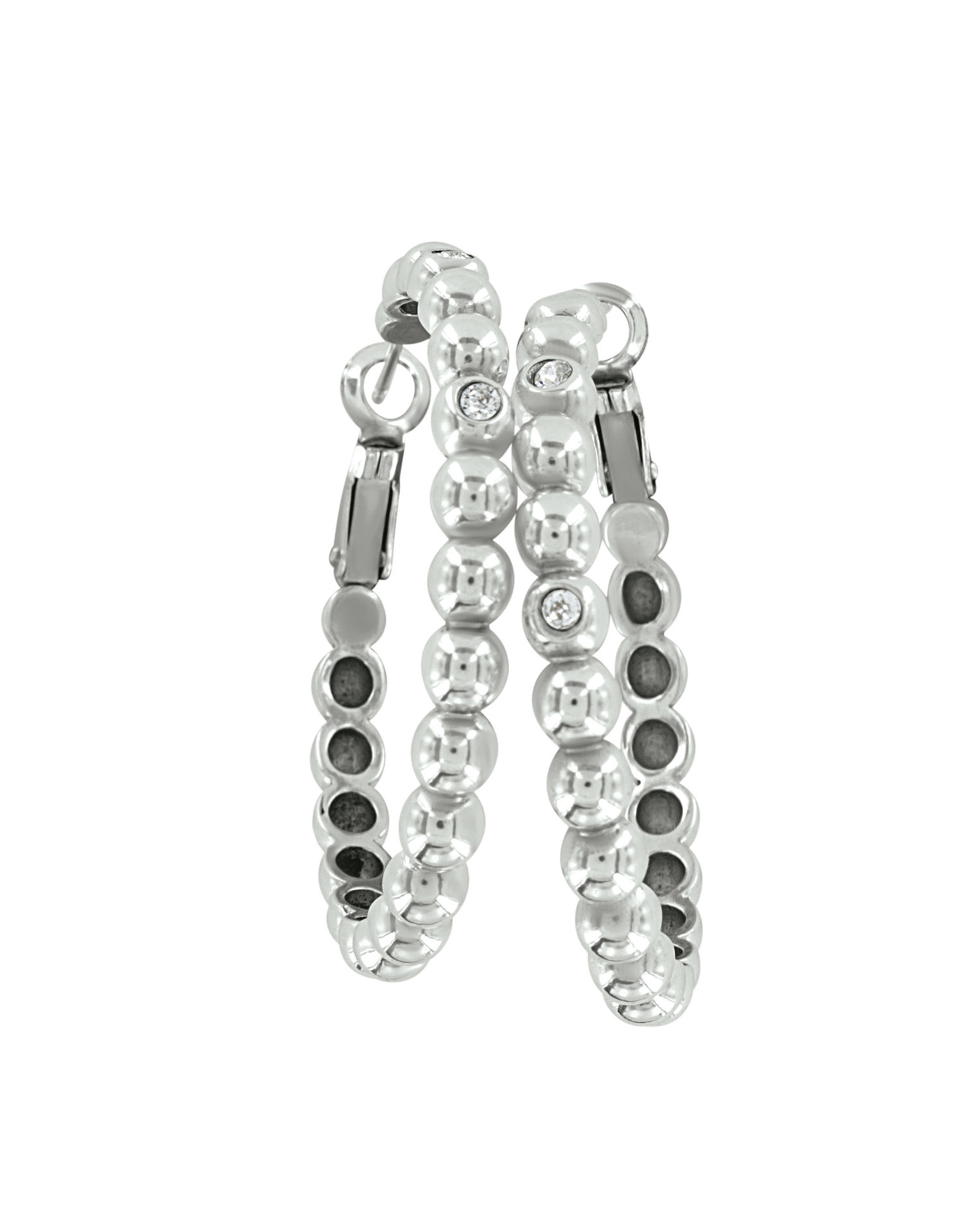Brighton Brighton JA9356 Twinkle Granulation Large Hoop Earrings