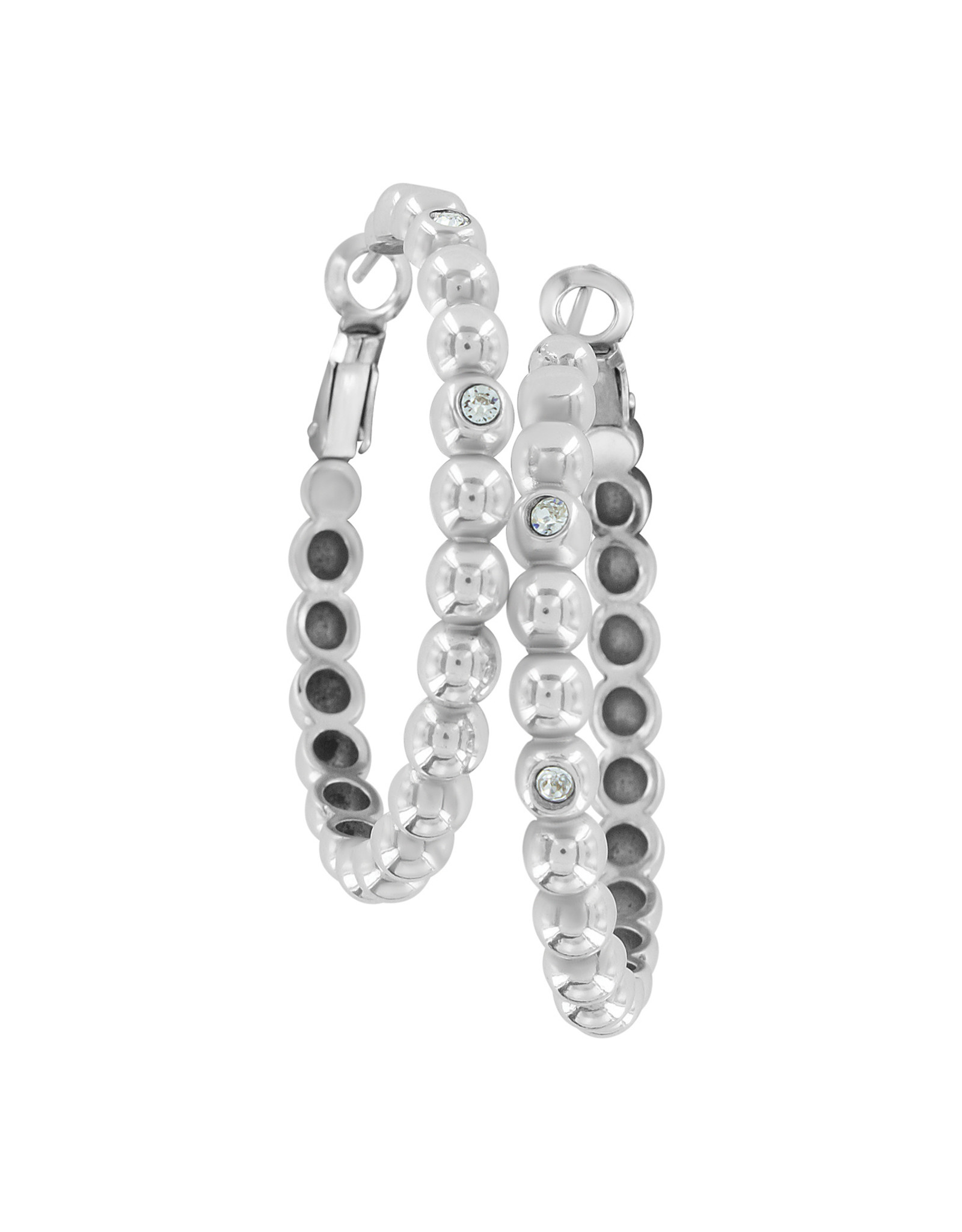 Brighton Brighton JA9356 Twinkle Granulation Large Hoop Earrings
