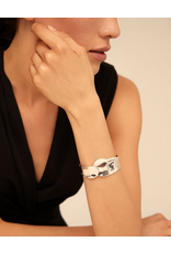 Uno de 50 Uno de 50 PUL1806MTL0000L Waves Olas Hinged Bracelet