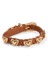 Brighton Brighton 07476A Roped Gold Heart Bandit Bracelet Luggage