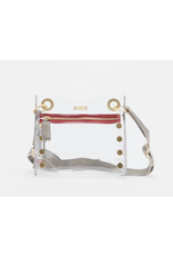 Hammitt Hammitt  Tony Small Clear Pewter Red Zipper 14145