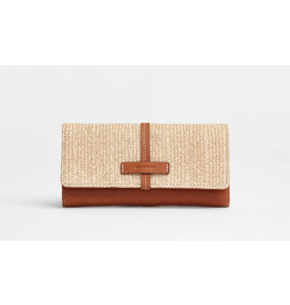 Hammitt Hammitt Benjamin Wallet Slim Saddle Raffia 17041