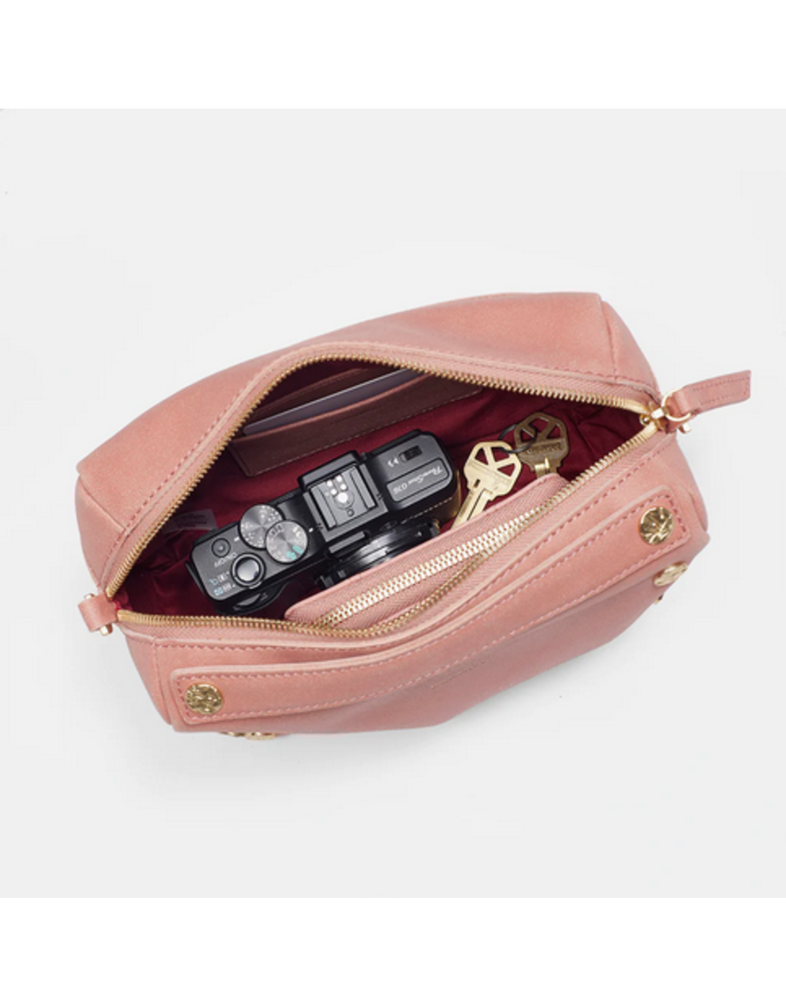 Hammitt Hammitt Evan Crossbody Sorbet Pink Brushed Gold 17164