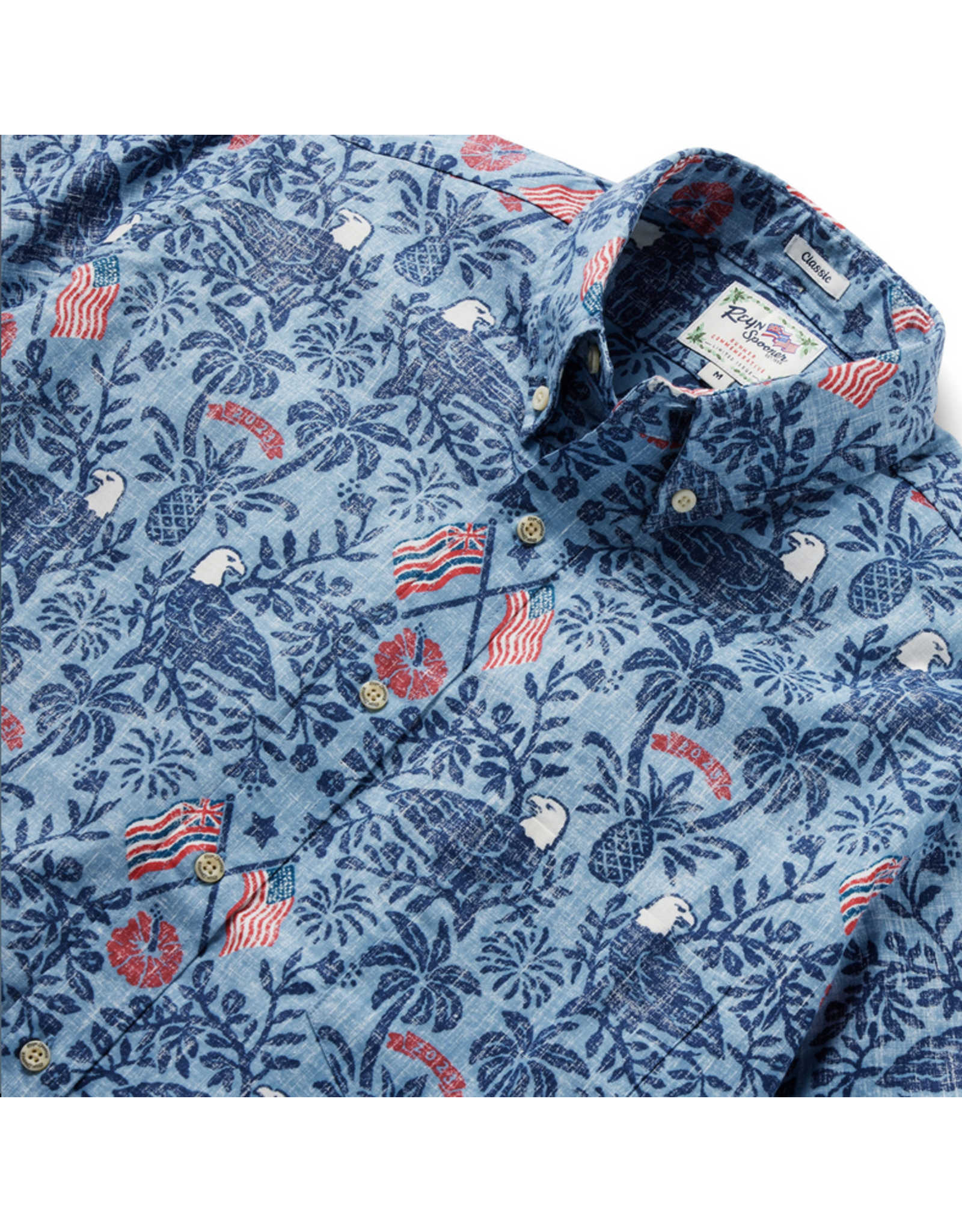 Reyn Spooner Reyn M562412523 ‘23 Summer Commemorative Button  Shirt