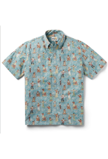 Reyn Spooner Reyn M562212523 Hula Nodders Button Nile Blue Shirt