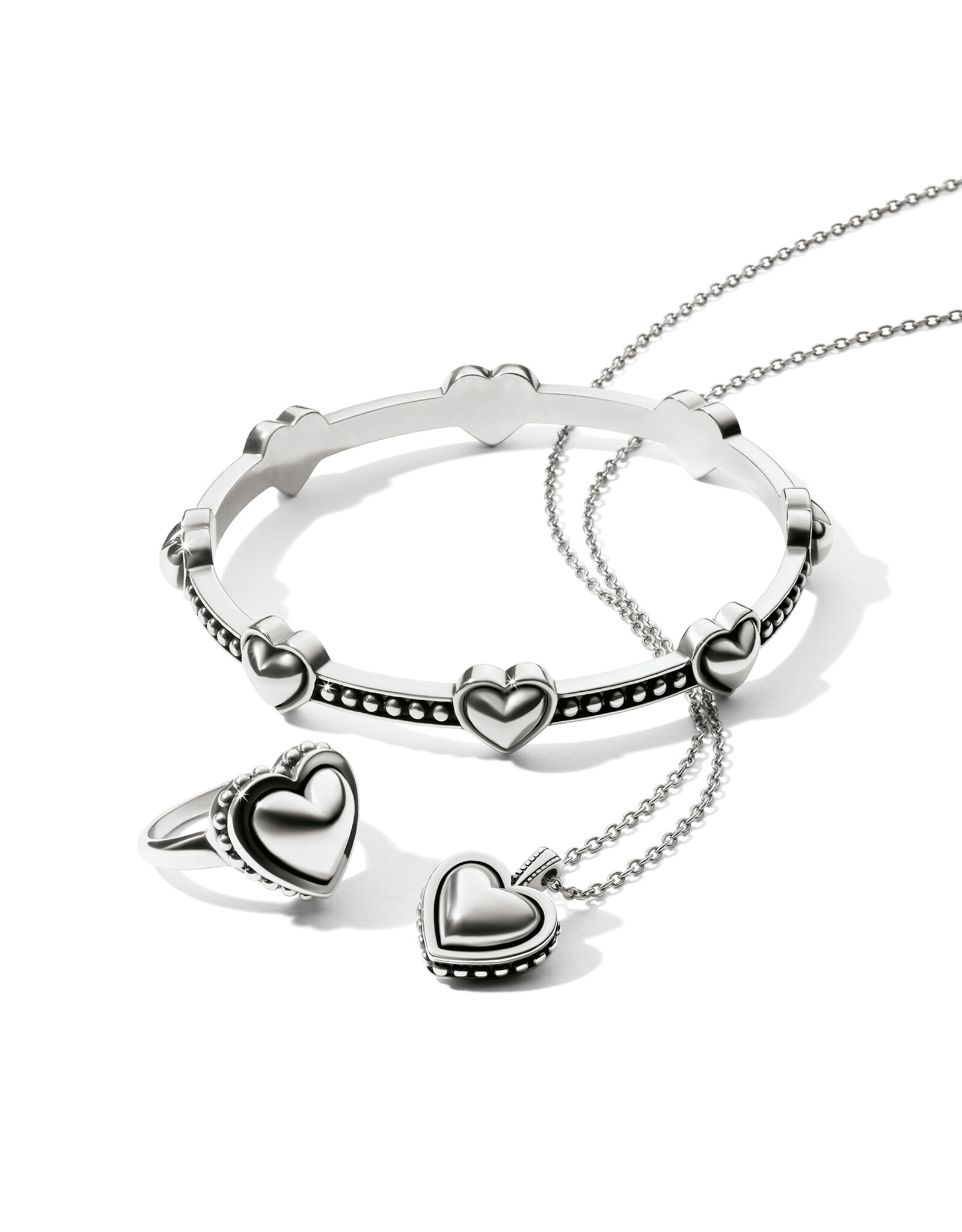 Brighton Brighton JF0067 Pretty Tough Bold Petite Heart Bangle