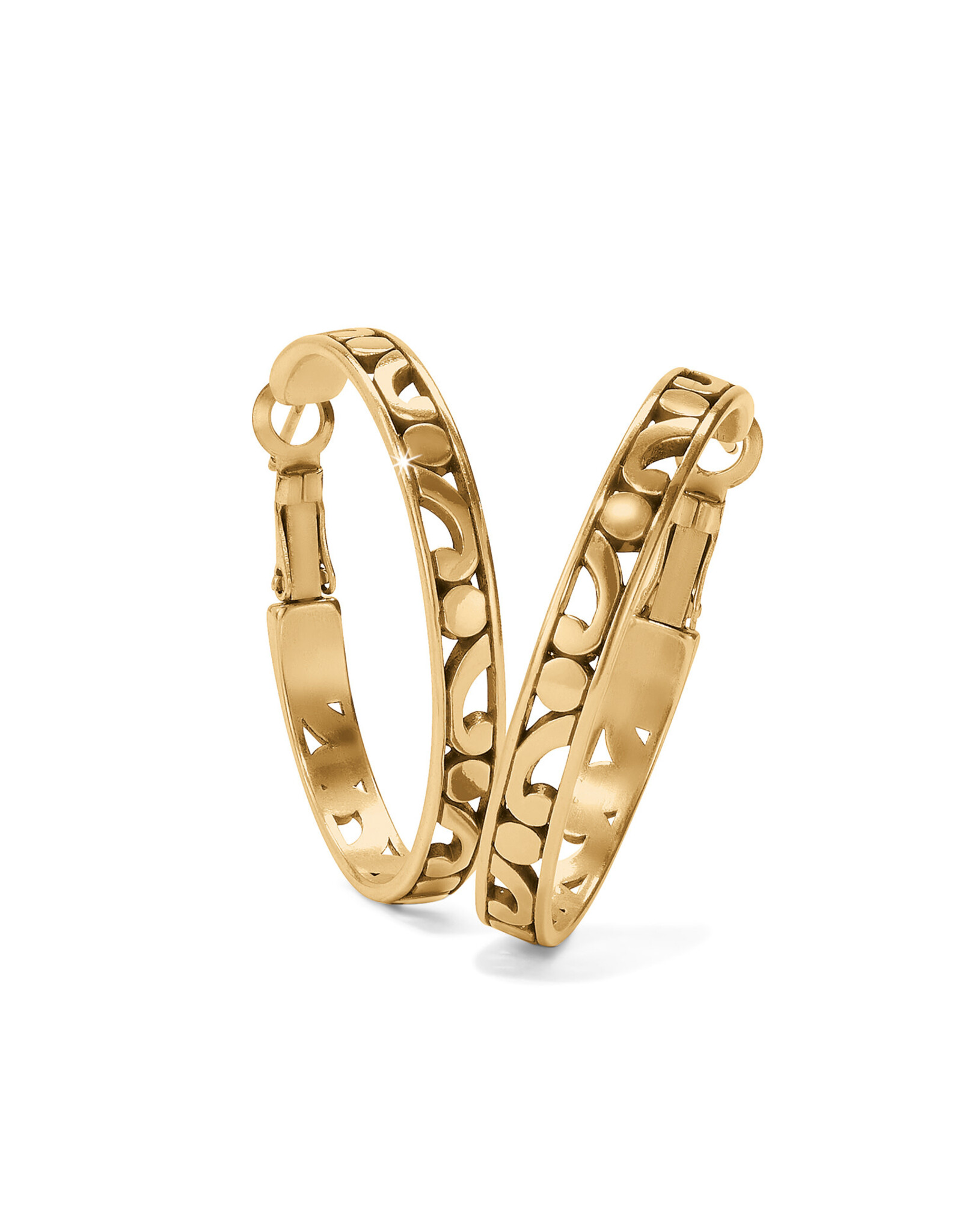 Brighton Brighton JA9906 Contempo Gold Medium Hoop Earring